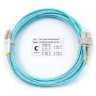 Патч-корд Cabeus FOP-50-LC-SC-5M 2x50/125 OM3 LC дуплекс-SC дуплекс 5м LSZH бирюзовый