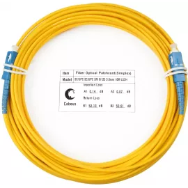 Патч-корд Cabeus FOP(s)-9-SC-SC-10m 1x9/125 OS2 SC-SC 10м LSZH желтый