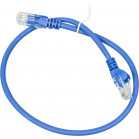 Патч-корд Lanmaster LAN-PC45/U5E-0.5-BL UTP RJ-45 вил.-вилка RJ-45 кат.5E 0.5м синий LSZH (уп.:1шт)