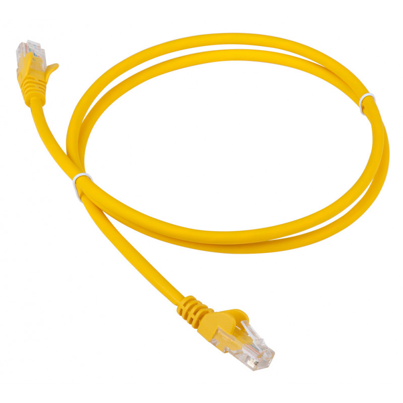 Патч-корд Lanmaster LAN-PC45/U5E-1.0-YL UTP RJ-45 вил.-вилка RJ-45 кат.5E 1м желтый LSZH