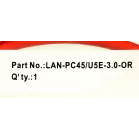 Патч-корд Lanmaster LAN-PC45/U5E-3.0-OR UTP RJ-45 вил.-вилка RJ-45 кат.5E 3м оранжевый LSZH (уп.:1шт)