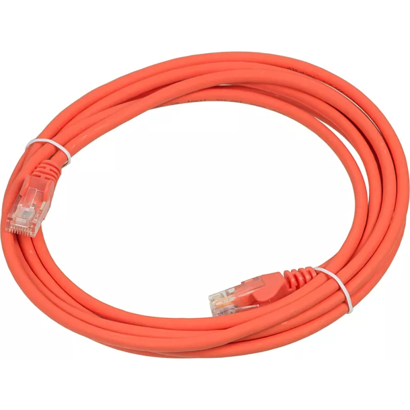 Патч-корд Lanmaster LAN-PC45/U5E-3.0-OR UTP RJ-45 вил.-вилка RJ-45 кат.5E 3м оранжевый LSZH (уп.:1шт)