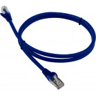 Патч-корд Lanmaster LAN-PC45/S6-2.0-BL FTP RJ-45 вил.-вилка RJ-45 кат.6 2м синий LSZH