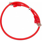 Патч-корд Lanmaster LAN-PC45/U5E-0.5-RD UTP RJ-45 вил.-вилка RJ-45 кат.5E 0.5м красный LSZH (уп.:1шт)