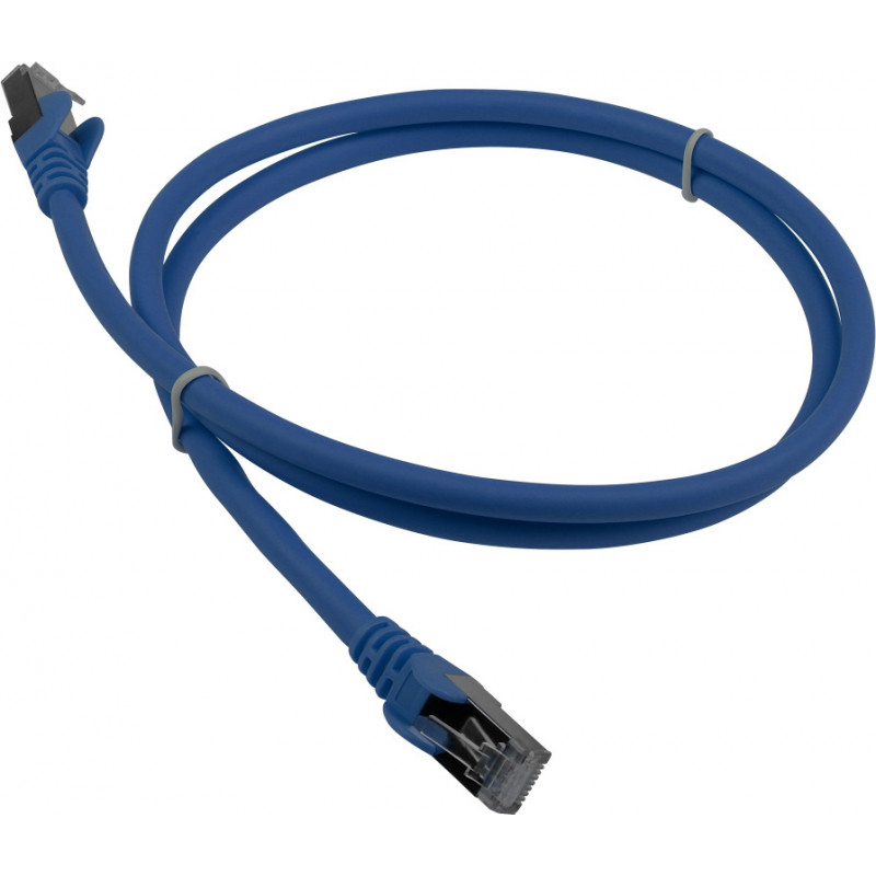 Патч-корд Lanmaster LAN-PC45/S6A-5.0-BL FTP RJ-45 вил.-вилка RJ-45 кат.6A 5м синий LSZH (уп.:1шт)