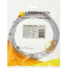 Патч-корд Lanmaster LAN-PC45/U5E-3.0-WH UTP RJ-45 вил.-вилка RJ-45 кат.5E 3м белый LSZH (уп.:1шт)