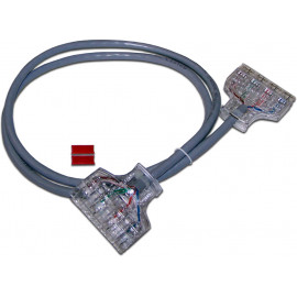 Патч-корд Lanmaster LAN-P4-P4-2.0/6 110-110 кат.6 2м серый ПВХ