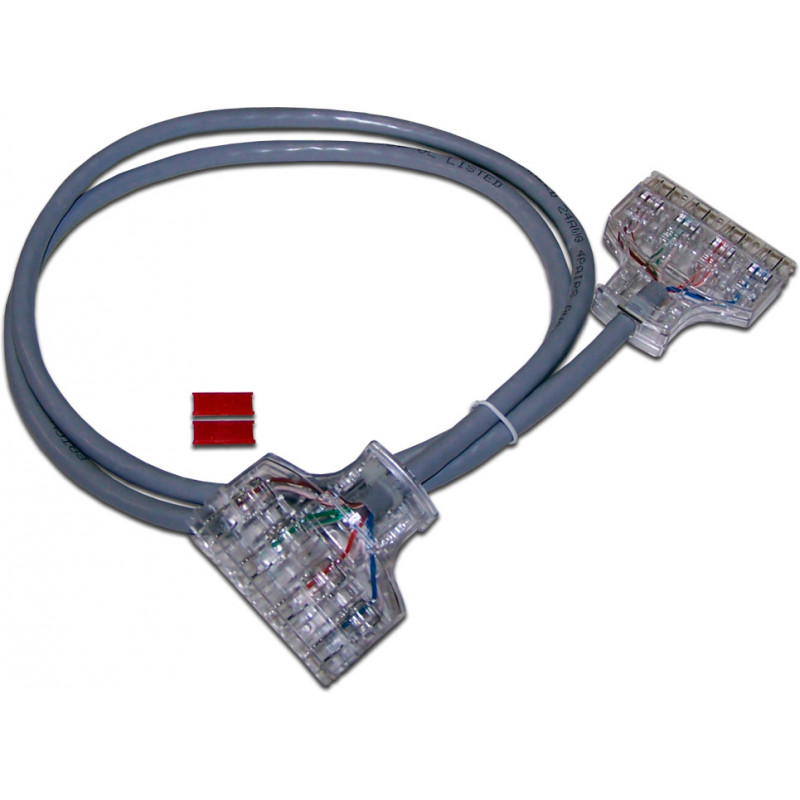 Патч-корд Lanmaster LAN-P4-P4-2.0/6 110-110 кат.6 2м серый ПВХ
