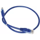 Патч-корд Lanmaster TWT-45-45-0.5-BL UTP RJ-45 вил.-вилка RJ-45 кат.5E 0.5м синий ПВХ (уп.:1шт)