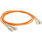 Патч-корд Lanmaster LAN-2SC-2SC/OM3-2.0 2x50/125 OM3 SC дуплекс-SC дуплекс 2м LSZH оранжевый