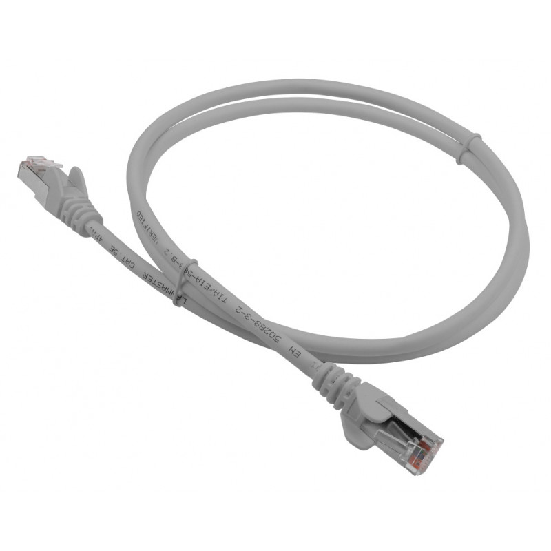 Патч-корд Lanmaster LAN-PC45/S5E-2.0-GY FTP RJ-45 вил.-вилка RJ-45 кат.5E 2м серый LSZH (уп.:1шт)