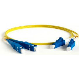 Патч-корд Lanmaster TWT-2LC-2SC/SU-3.0 2x9/125 OS1/OS2 LC дуплекс-SC дуплекс 3м