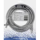 Патч-корд Lanmaster FTP TWT-45-45-5.0/S6-GY RJ-45 вил.-вилка RJ-45 кат.6 5м серый ПВХ
