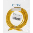 Патч-корд Lanmaster UTP TWT-45-45-5.0-YL RJ-45 вил.-вилка RJ-45 кат.5E 5м желтый ПВХ (уп.:1шт)