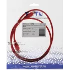 Патч-корд Lanmaster TWT-45-45-1.0-RD UTP RJ-45 вил.-вилка RJ-45 кат.5E 1м красный ПВХ (уп.:1шт)