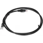 Патч-корд Lanmaster TWT-45-45-1.0-BK UTP RJ-45 вил.-вилка RJ-45 кат.5E 1м черный ПВХ (уп.:1шт)