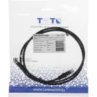 Патч-корд Lanmaster TWT-45-45-1.0-BK UTP RJ-45 вил.-вилка RJ-45 кат.5E 1м черный ПВХ (уп.:1шт)
