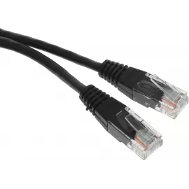Патч-корд Lanmaster TWT-45-45-5.0-BK RJ-45 вил.-вилка RJ-45 кат.5E 5м черный ПВХ (уп.:1шт)