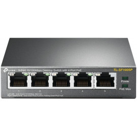 Коммутатор TP-Link TL-SF1005P (L2) 5x100Мбит/с 4PoE 58W неуправляемый