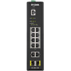 Коммутатор D-Link DIS-200G-12PS/A 10x1Гбит/с 2SFP 8PoE 240W управляемый