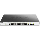 Коммутатор D-Link DGS-3000-28XMP/B1A 24x1Гбит/с 4SFP+ 24PoE+ 370W управляемый