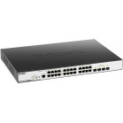 Коммутатор D-Link DGS-3000-28XMP/B1A 24x1Гбит/с 4SFP+ 24PoE+ 370W управляемый