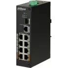 Коммутатор Dahua DH-PFS3110-8ET-96 (L2) 8x100Мбит/с 1x1Гбит/с 1SFP 6PoE+ 2PoE++ 96W неуправляемый