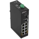 Коммутатор Dahua DH-PFS3110-8ET-96 (L2) 8x100Мбит/с 1x1Гбит/с 1SFP 6PoE+ 2PoE++ 96W неуправляемый