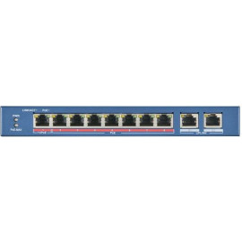 Коммутатор Hikvision DS-3E0310HP-E(C) 8x100Мбит/с 2x1Гбит/с 7PoE+ 1PoE++ 110W неуправляемый