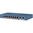 Коммутатор Hikvision DS-3E0310HP-E 8x100Мбит/с 2x1Гбит/с 7PoE+ 1PoE++ 110W неуправляемый