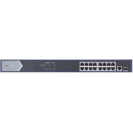 Коммутатор Hikvision DS-3E0518P-E 17x1Гбит/с 1SFP 16PoE+ 230W неуправляемый