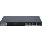 Коммутатор Hikvision DS-3E0518P-E/M(B) (L2) 16x1Гбит/с 2SFP 16PoE 125W неуправляемый