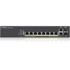 Коммутатор Zyxel GS2220-10HP-EU0101F (L2) 8x1Гбит/с 2xКомбо(1000BASE-T/SFP) 8PoE+ 180W управляемый