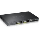 Коммутатор Zyxel GS2220-28HP-EU0101F (L2) 24x1Гбит/с 4xКомбо(1000BASE-T/SFP) 24PoE+ 375W управляемый