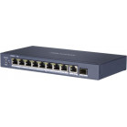Коммутатор Hikvision DS-3E0510HP-E 9x1Гбит/с 1SFP 6PoE+ 2PoE++ 110W неуправляемый