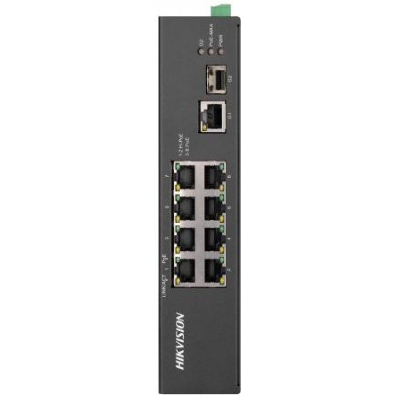 Коммутатор Hikvision DS-3T1310P-SI/HS 8x100Мбит/с 1x1Гбит/с 1SFP 6PoE+ 2PoE++ 110W неуправляемый