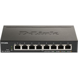 Коммутатор D-Link DGS-1100-08PLV2/A1A 8G 4PoE+ 80W управляемый