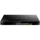 Коммутатор D-Link DMS-1100-10TP/A1A (L2) 8x1Гбит/с 2SFP+ 8PoE+ 240W настраиваемый
