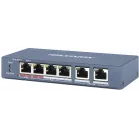Коммутатор Hikvision DS-3E0106P-E/M(B) 6x100Мбит/с 4PoE+ 35W неуправляемый