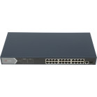 Коммутатор Hikvision DS-3E0526P-E 25x1Гбит/с 1SFP 24PoE+ 270W неуправляемый