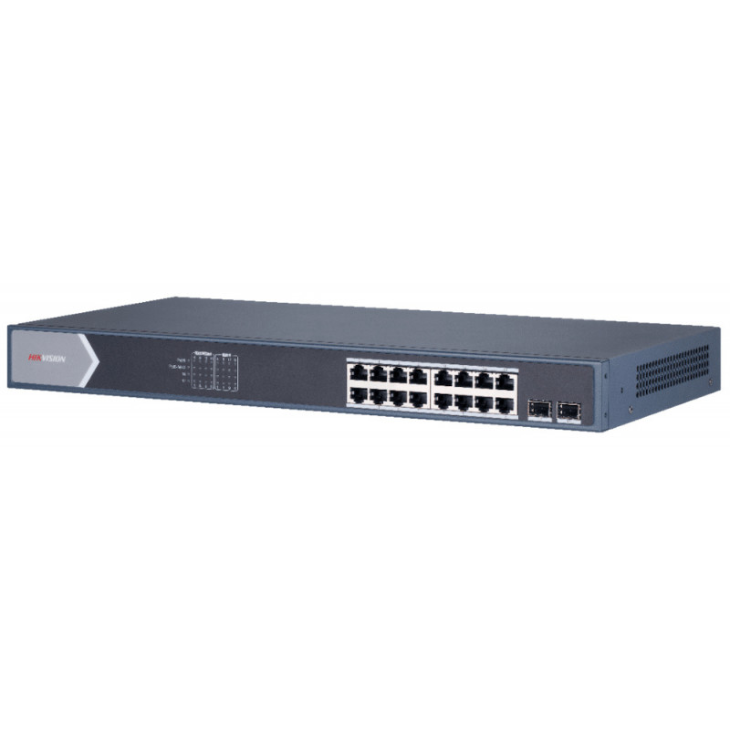 Коммутатор Hikvision DS-3E1518P-EI 16x1Гбит/с 2SFP 16PoE+ 225W управляемый Коммутатор Hikvision DS-3E1518P-EI 16x1Гбит/с 2SFP 16PoE+ 225W управляемый