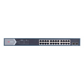 Коммутатор Hikvision DS-3E1526P-E 24x1Гбит/с 2SFP 24PoE+ 370W управляемый