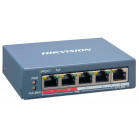 Коммутатор Hikvision DS-3E1105P-EIV2 5x100Мбит/с 4PoE+ 60W управляемый