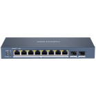 Коммутатор Hikvision DS-3E1510P-EI 8x1Гбит/с 2SFP 8PoE+ 110W управляемый