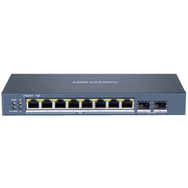 Коммутатор Hikvision DS-3E1510P-EI 8x1Гбит/с 2SFP 8PoE+ 110W управляемый Коммутатор Hikvision DS-3E1510P-EI 8x1Гбит/с 2SFP 8PoE+ 110W управляемый