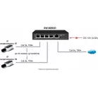 Коммутатор Osnovo SW-8050/D 5x1Гбит/с 4PoE+ 85W неуправляемый