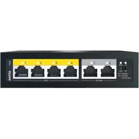 Коммутатор Netis P106C (L2) 6x100Мбит/с 4PoE 55W неуправляемый