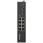 Коммутатор Hikvision DS-3T0510HP-E/HS 8x1Гбит/с 2SFP 6PoE+ 2PoE++ 110W неуправляемый