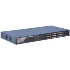 Коммутатор Hikvision DS-3E1318P-EI 16x100Мбит/с 2x1Гбит/с 2xКомбо(1000BASE-T/SFP) 16PoE+ 230W управляемый