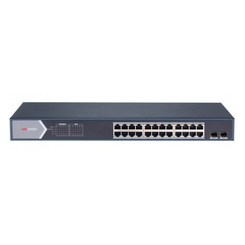 Коммутатор Hikvision DS-3E1526P-SI 24x1Гбит/с 2SFP 24PoE+ 370W управляемый Коммутатор Hikvision DS-3E1526P-SI 24x1Гбит/с 2SFP 24PoE+ 370W управляемый